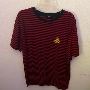 Stripped Forever 21 Sunflower T-Shirt